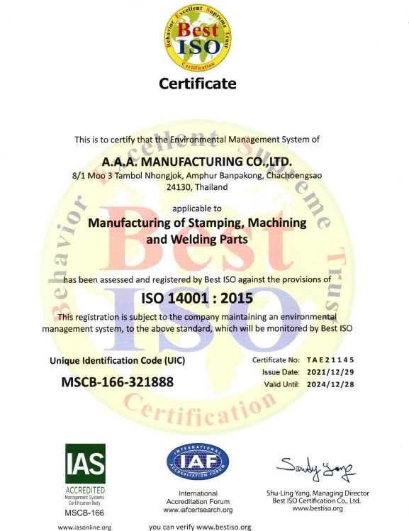 AAA ISO 14001